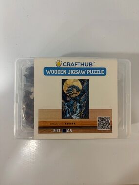 Crafthub A Golden Coin with a Jade Tree Wooden Jigsaw Puzzle